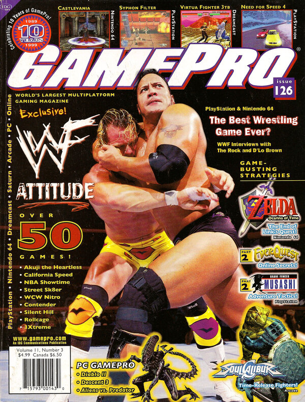 GamePro 126 (Mar 1999) WWF Attitude cover